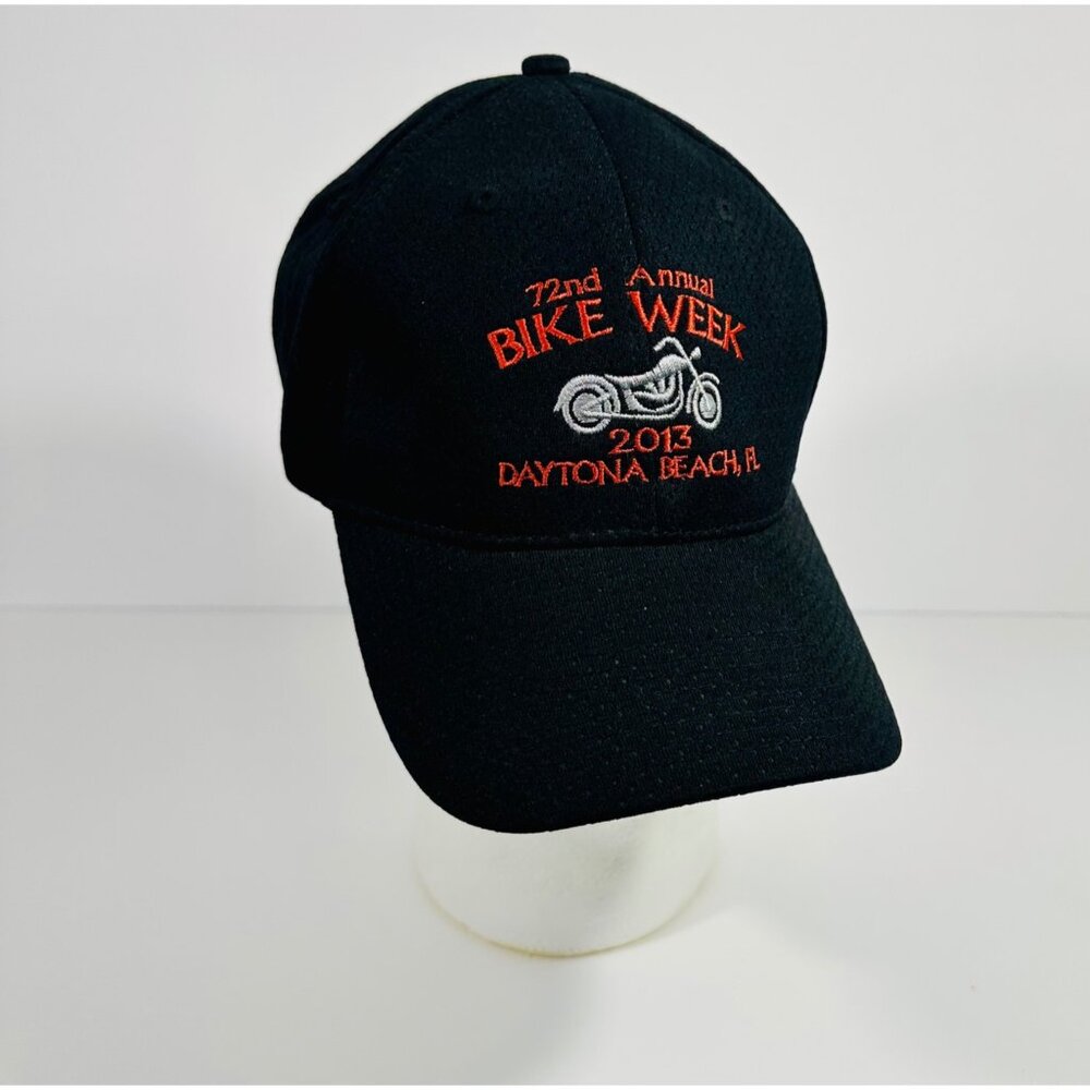 72nd Annual Bike Week Daytona Beach 2013 Black Embroidered Hat Alieson Athletic